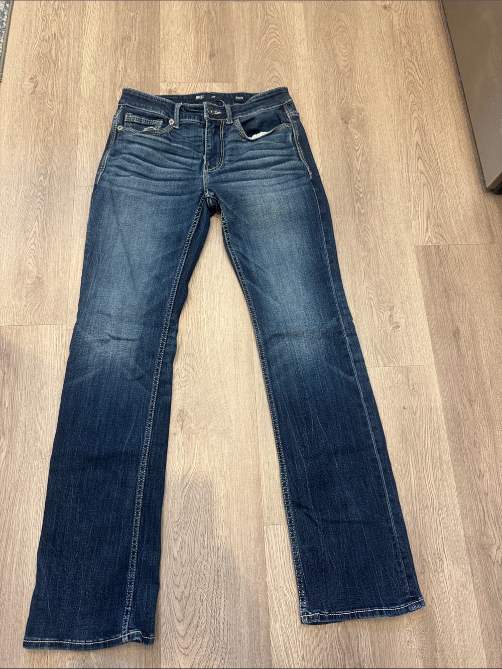 Buckle Dark Blue Bootcut Jeans